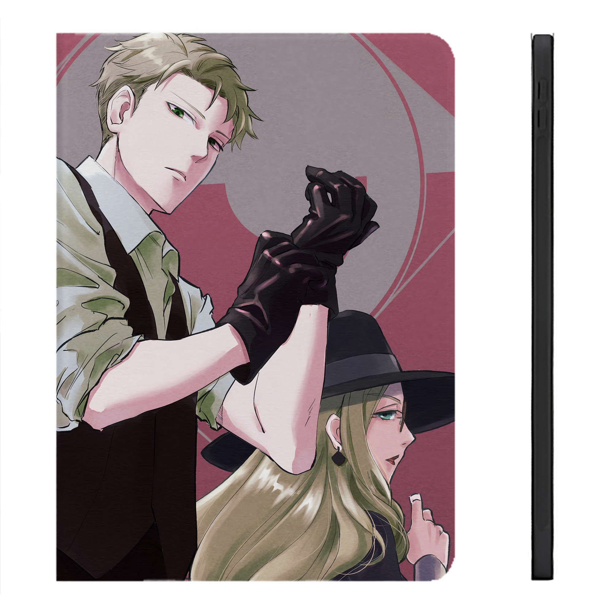 （画像用） SPY×FAMILY间谍家家酒 IPadケース ペンホルダー付き ブックスタイルデザイン